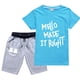 thumbnail image 1 of Disfraz informal para niños 100% camiseta de algodón + conjunto de pantalones cortos marshall mello Rock DJ Anime Cap disfraz de Halloween para niños zhangmenya LED, 1 of 2