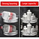 thumbnail image 3 of Estantes de baño de esquina Laimew, organizador de almacenamiento de cocina de aluminio sin perforaciones, con ganchos para ducha, estantes de baño (plateados), 3 of 5