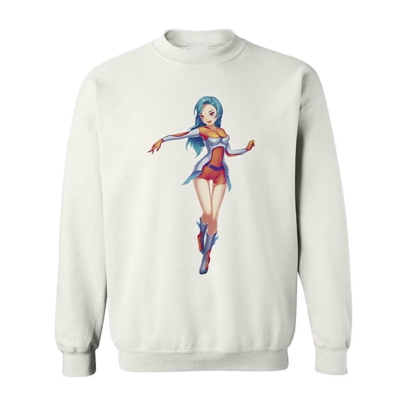 A Sweet Sci-fi Girl  Sweatshirt Men -Image by Shutterstock, Male 3X-Large