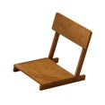 thumbnail image 2 of Silla Tatami, Silla con respaldo, Muebles auxiliares, Asiento de madera sin patas para portátil Café ligero, 2 of 9