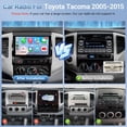 thumbnail image 3 of Radio estéreo de coche Leadfan 4G 64G con Carplay/Android Auto para Toyota Tacoma 2005-2015, 3 of 9