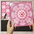 thumbnail image 1 of 10 PCS Papel Pintado Autoadhesivo para Azulejos Rosa Romántica 10 x 10 cm Estilo Mosaico Película Decorativa Impermeable para Azulejos de Pared de Baño y Cocina, 1 of 5