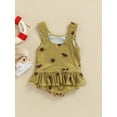 thumbnail image 4 of Genuiskids Infant Toddler Baby Girl Swimsuit Sleeveless Ruffle One Piece Bathing Suit Swimwear Kids Girls One Piece Swimsuit Sunsuit, 4 of 8