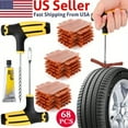 thumbnail image 2 of JUNWELL 68pc Tire Repair Kit DIY Flat Tire Repair Car Truck Motorcycle Home Plug Patch, 2 of 5