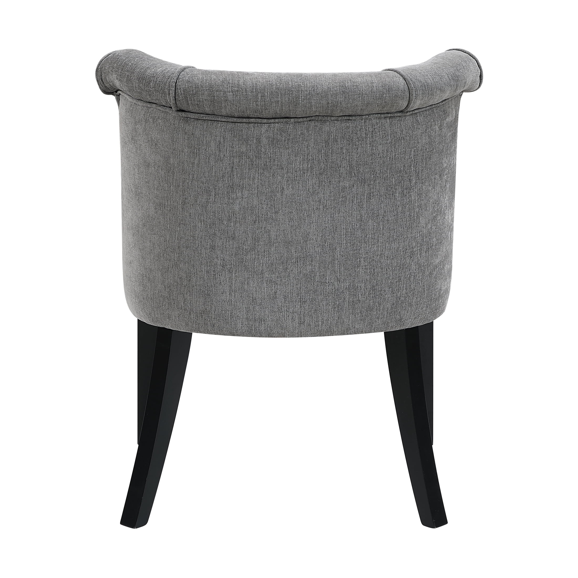 OakvillePark Orelune Textured Fabric Scrolled Back Accent Chair, Charcoal