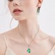 thumbnail image 2 of Elegante conjunto de collar y aretes con colgante de corazón de cristal para mujer, regalo de joyería de moda colorido, cadena de 45 cm, diseño romántico de moda para cualquier ocasión, 2 of 6