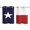 Red Blue, variant on Blue Red White Texas Flag with Star Kitchen Curtains Small Short 39 Inch Length, Minimalistic Geometric Stripe Bedroom Living Room Curtains, Light Filtering Cafe Curtain Drapes 2 Panels Set 55''x39''