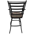 thumbnail image 3 of Outdoor/Indoor Pub Set - Jenna 30" Stool with Arms - Multi Stripe Red - Black, 3 of 4
