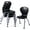 Black - 14", variant on Schooled Student Stackable Chairs Ergonomic Molded Seat Shell Classroom Chairs, 12”, Black, 4-Pack