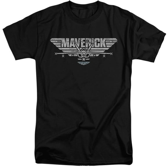 Top Gun: Maverick Plane Logo Unisex Adult Tall T Shirt (X-Large) Black