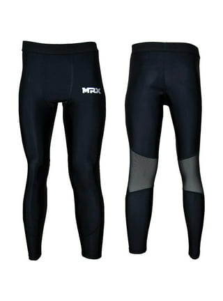 Spencer Men's 2 in 1 Running Pants Quick Dry Compression Tights Pants Gym Athletic  Workout Legging with Phone Pocket, Black 