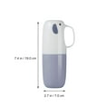 thumbnail image 4 of 4pcs Toothbrush Holders Portable Toothpaste Boxes Washing Cups (Assorted Color), 4 of 5