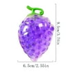 thumbnail image 3 of Grape Bunch Shape Stress Relief Squeeze Toy Soft Sensory Fidget with Beads for Anxiety and Relaxation, 3 of 7
