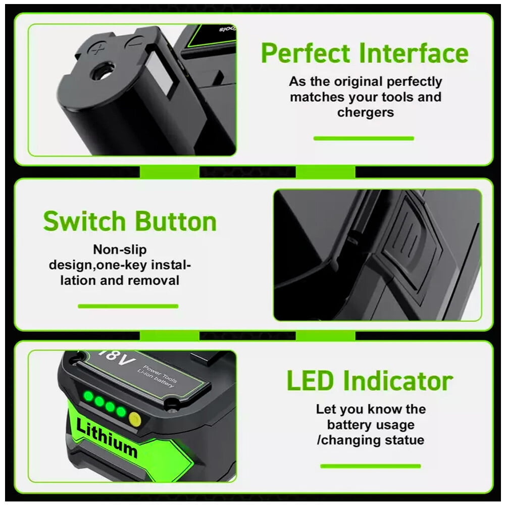 4Pack 18V 8.0AH For Ryobi One + Plus P108 P109 18 Volt Lithium-ion High Capacity Battery Lots