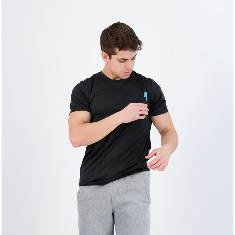 5-Pack Mens Dry Fit Pocket Neck T-Shirt (S-3XL) Walmart.com