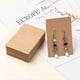 thumbnail image 1 of 100 Tarjetas de Cartón para Exhibición de Pendientes, Etiquetas en Blanco, Rectangulares, para Exhibir Pendientes, Collares y Joyería, 1 of 4