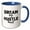 Blue/White, variant on 3drose, Motivational Quote Dream Big Hustle Hard, 15oz Mug
