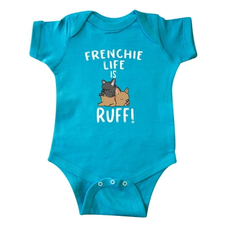 

Inktastic Frenchie Life is Ruff! Frenchie Pair Gift Baby Boy or Baby Girl Bodysuit
