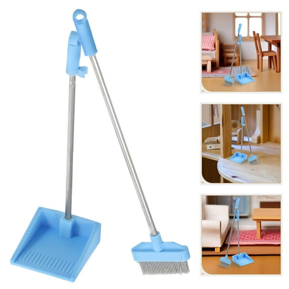 LOLIPPYY Miniature Broom Set for Dollhouse Decor, Small PLA Collectible Accessories for Dollhouse Enthusiasts