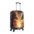 thumbnail image 3 of Fotbe Red And White Flame Fox Luggage Cover Protector,Suitcase Protector,Scratch and Dirt Resistant,Fits 18-32 Inch Luggage-Large, 3 of 9
