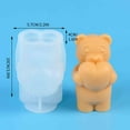thumbnail image 3 of Silicone Bear Candle Moulds , 3D Halloween Candle Molds, Ghost Silicone Mold for Epoxy Resin, Candle, Handmade Soap, Halloween Decor, 3 of 5