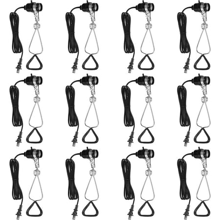 

Simple Deluxe HIWKLTCLAMPLIGHTSX12 12-Pack Clamp Lamp Light with 5.5 Inch Aluminum Reflector up to 60 Watt E26/E27 (no Bulb Included) 6 Feet 18/2 SPT-2 Cord Silver