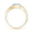thumbnail image 2 of Angara Natural 1.6 Ct. Aquamarine Solitaire Ring in 14K Yellow Gold for Women (Ring Size: 8), 2 of 10