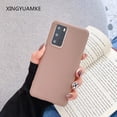 thumbnail image 1 of Funda de silicona de Color caramelo para Samsung Galaxy S9 S10 S20 S21 Plus S10E Note 10 Lite A51 A50 A71 A30S A70 A31 A21S A20 A10 Tan Jianjun unisex, 1 of 2