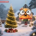 thumbnail image 4 of Cheerful Pumpkin Character Metal Hanging Christmas Tree-Shaped Wind Spinner for Garden Decor - Whimsical Design for Yard, 4 of 7