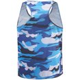 thumbnail image 2 of Zaldita Men's Workout Tank Top Sleeveless Camouflage Quick Dry Swim Vest Athletic Gym Running Muscle Blue M, 2 of 6