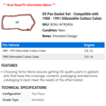 thumbnail image 2 of Oil Pan Gasket Set - Compatible with 1988 - 1991 Oldsmobile Cutlass Calais 1989 1990, 2 of 2