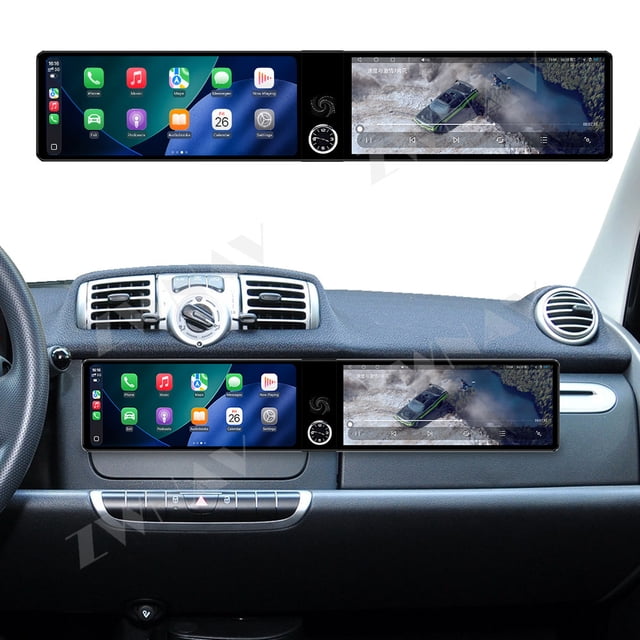 ZWNAV Dual 12.3 inch Screen Car Radio For Mercedes-Benz Smart 2011-2015 Android GPS Navigation Multimedia Video Player Stereo Receiver Head Unit