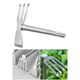 thumbnail image 5 of Gardening Hoe Handheld Tool Practical Wear Resistant Durable Non Slip Handle Mini Stainless Steel for Cultivating Vegetable Hiking Weeding D, 5 of 7