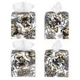 thumbnail image 2 of Lsque Tulips Flowers Printed Tissue Box Cover Holder, Facial Paper Organizer Dispenser,Square with Bottom Belt, PVC Leather Decorative Organizer, 2 of 8