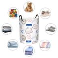 thumbnail image 2 of travel envelope Pattern Laundry Basket, Laundry Hamper Waterproof Laundry Bag Clothes Hamper Laundry Bin with Handles for Bedroom, Living Room, Kids Room-#, 2 of 5