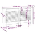 thumbnail image 4 of vidaXL Cache-Radiateur 152x19x81,5 cm MDF, 4 of 5