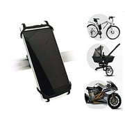 Flexible Smartphone Mount Holder for Bike, Stroller, Car Headrest, Steering Wheel, Golf Cart, Motorcycle, GPS, Gym, Shopping Cart. Compatible with iPhone,iPhone Plus,Samsung Galaxy,Android (