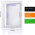 thumbnail image 2 of HAHDAXIA Plumbing Access Panel for Drywall 6 x 9 Inch Plastic Access Door Removable Wall Access Panel Ceiling Reinforced Hinged Durable, 2 of 7