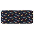 thumbnail image 1 of Space Kitchen Mat, Aliens with Various Expressions Happy Sad in Love in Spacecraft Dotted Background, Plush Decorative Kitchen Mat with Non Slip Backing, 47" X 19", Multicolor, by Ambesonne, 1 of 1