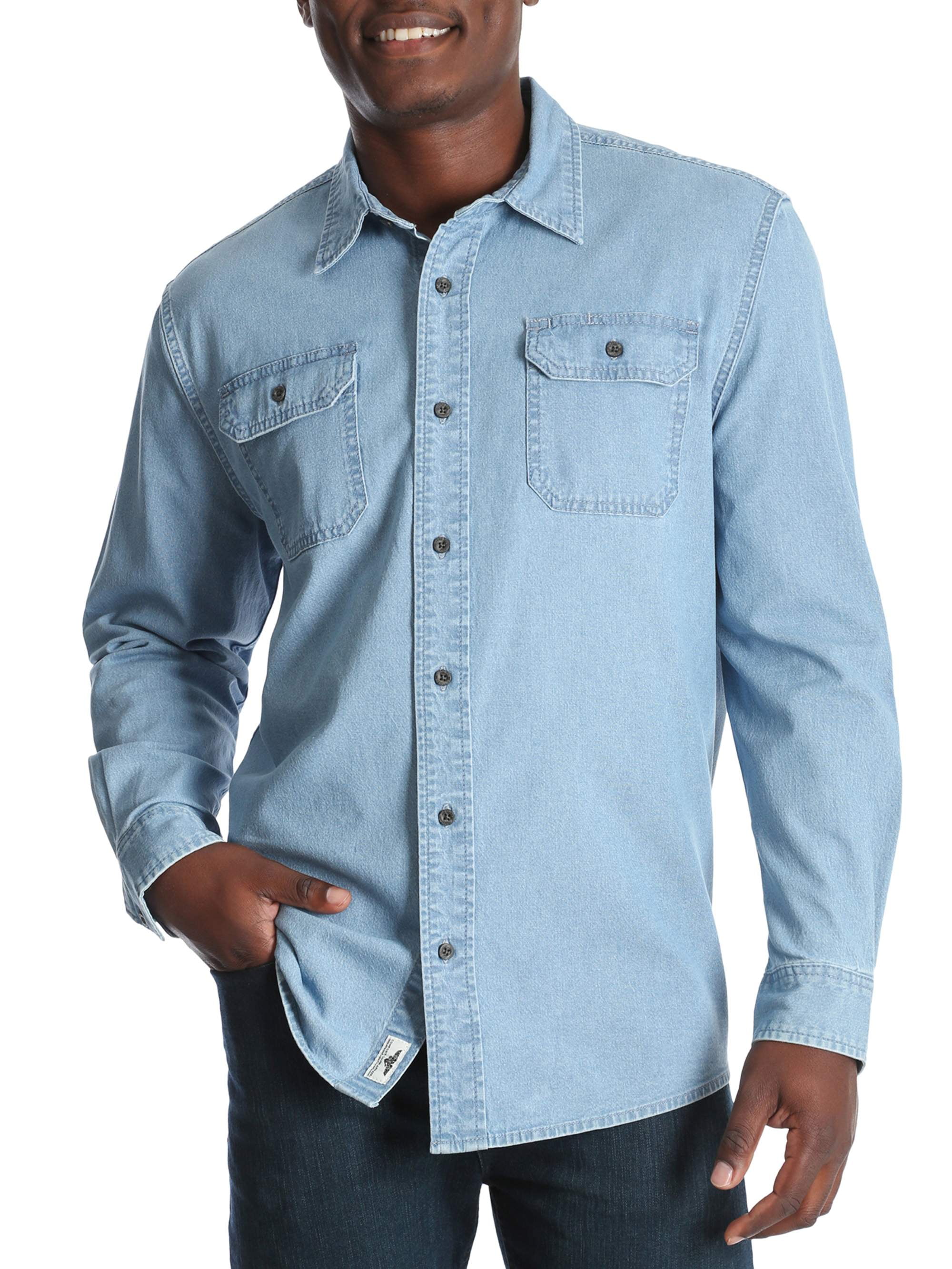 walmart denim shirt