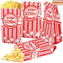 300Pcs Paper Popcorn Bags Trianu 2 oz Grease Resistant Individual Servings Tear Holders for Carnival Movie Party Supply