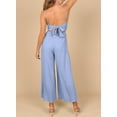 thumbnail image 4 of Asyoly Womens Casual Sleeveless Backless Jumpsuits Square Neck High Waisted Tie Back Long Pant Romper Jumpsuit with Pockets, 4 of 7