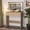 Wood Color, variant on PYY Large LED Mirror Vanity Desk – 31'' White Fluted Makeup Table, Adjustable 3 Lighting Modes, 2 Drawers, Power Outlet, Hair Dryer Rack, Modern Bedroom Furniture for Women and Girls, White