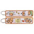 thumbnail image 5 of Jiibva 3pcs Capybara Key Tag Cartoon Key Ring Capybara Key Tag Chain Fob Ring Animal Keychain Pendant for Motorcycles, Cars, Bag, 5 of 7