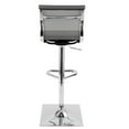 thumbnail image 4 of Mirage Contemporary Adjustable Barstool With Swivel In Silver, 4 of 7