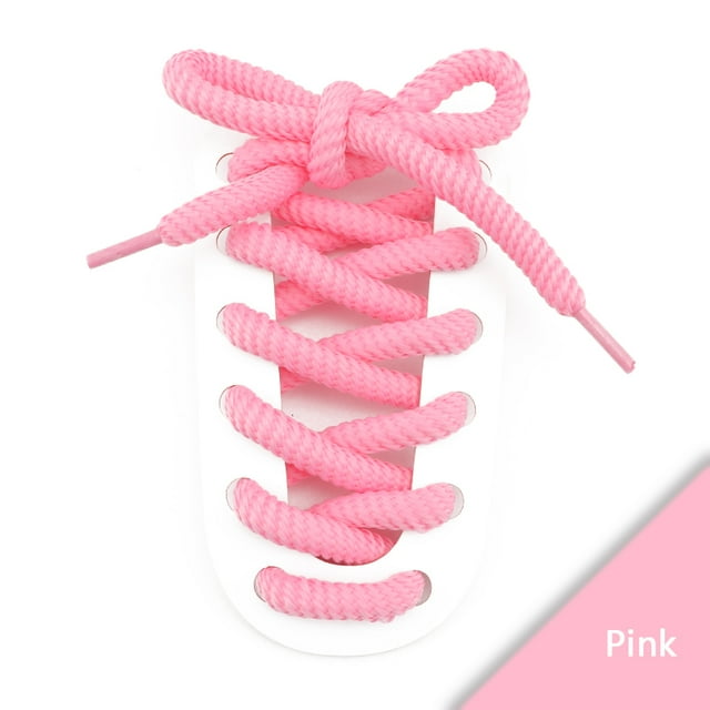 Lacets Ronds Qualité 8mm Lacets Plus Épais pour Espadrilles de Course 1 Paire 100/120/140/160CM Lacets pour Bottes Accessoires de Chaussures Rose 160cm