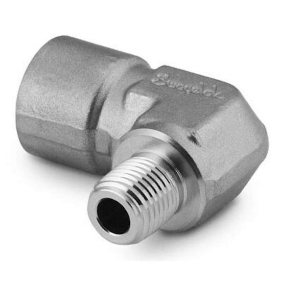 SS-4-RSE-2 | Swagelok Reducing Street Elbow, 1/4" Female : NPT x 1/8" Male : NPT, 316 Stainless