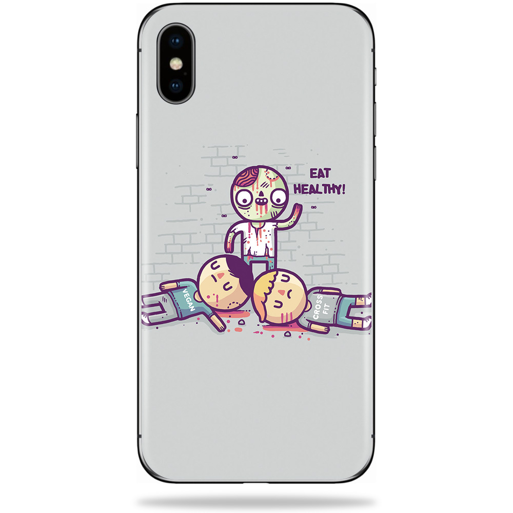 Skin Decal Wrap Compatible With Apple iPhone XS Max Sticker Design Eat
