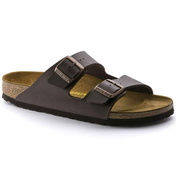 Birkenstock Unisex Arizona Sandal,Waxy Leather Tobacco Brown,39 M EU