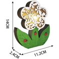 thumbnail image 5 of LINLIN Wooden Flower Light, Easter Wooden LED Night lamp Handmade Desktop Art Ornament LED Floral Children's Room Living Room Party Holiday Decoration, 5 of 6